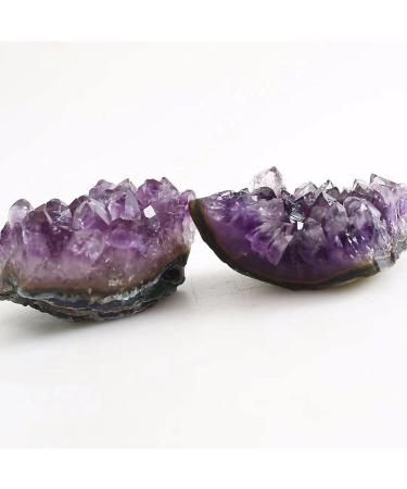 Crystal 1pc 60g-200g Natural Rough Uruguay Amethyst Cluster Raw Geode Crystals Stone HOMEZHOU