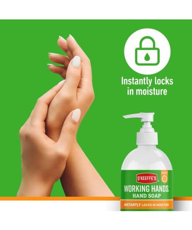 O'Keeffe's Working Hands Orange Scented Hand Soap 2 x 354ml Gentle & Nourishing | 2-in-1 Cleansing & Moisturising Hand Wash 177 ml (Pack of 2) - Buy Online on SooperMarket.com