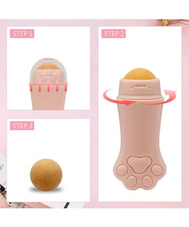 Widybord Natural Volcanic Roller Oil Control Rolling Stone Face Cleansing Oil Absorption Roller Ball Pink - Buy Online on SooperMarket.com