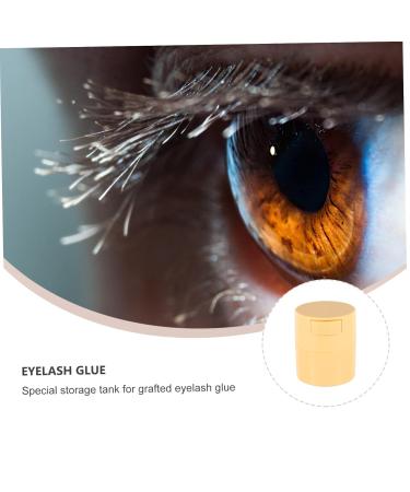 Balacoo Eyelash Glue Jar - Portable Lash Extension Tool Sealed Hard Plastic Makeup Container - 8.5x7cm - Perfect for Eyelash Extensions - Buy Online on SooperMarket.com