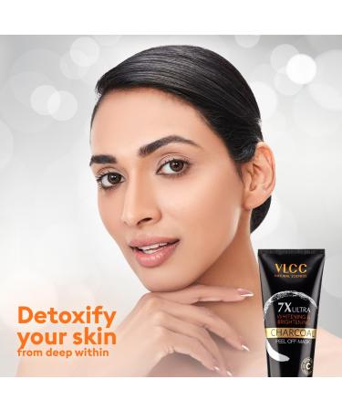 VLCC 7X Ultra Charcoal Peel Off Mask (100gm) - Deep Cleansing Facial Mask for All Skin Types | Buy Internationally - Buy Online on SooperMarket.com