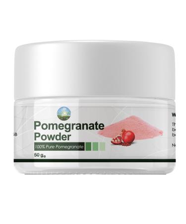 NPOW Pure & Natural Pomegranate Powder Superfood Powder - Fruit Powder for Rich & Vibrant Smoothies Shakes Juices Baking - Free from Artifical Flavour & Preservatives - 50g 50.00 g (Pack of 1)
