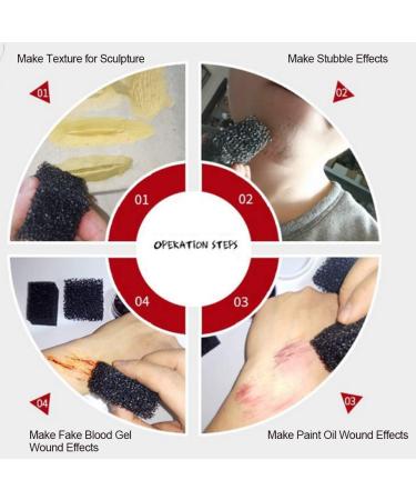 Verdant Touch SpecialFX Makeup Halloween Xmas Special FX Blood Scar Stubble Effects Makeup Stipple Sponge 02 - Buy Online on SooperMarket.com