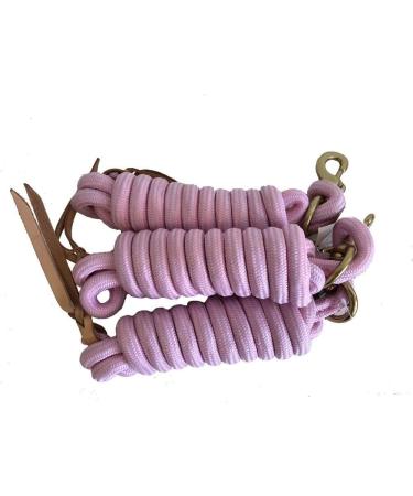 Set of 3 Green 9-Foot Nylon Lead Ropes with Leather Popper - Buy Online on SooperMarket.com