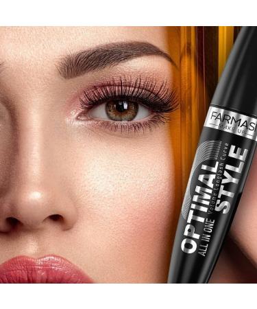 FARMASi Optimal Style Mascara - Volume Longlash Curve | Black 0.27 fl. oz/8ml - Buy Online on SooperMarket.com