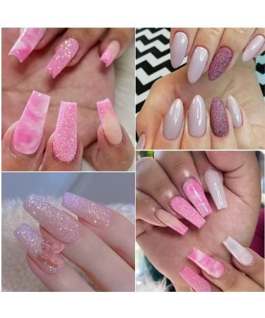 6 Colors Holographic Luminous Nail Powder Glitter Kit - 3D Sparkly Fluorescent Pigments for Acrylic Nails - Mermaid Shinning Glitters for Manicure Tips and Decorations - Buy Online on SooperMarket.com