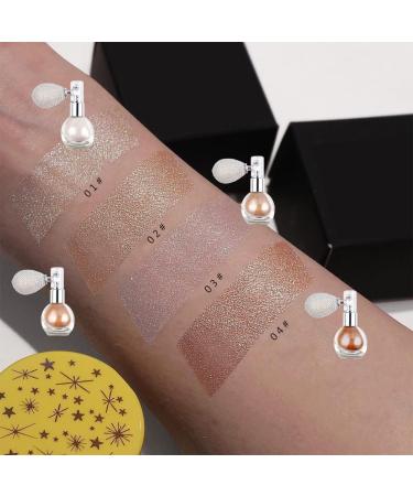 Glitter Spray Body Glitter Highlighter Powder Spray Makeup Pigment Powder with Aroma Glitter Brighten Shimmer Fresh Makeup Powder for Face Body Cosmetic 02 champagne - Buy Online on SooperMarket.com