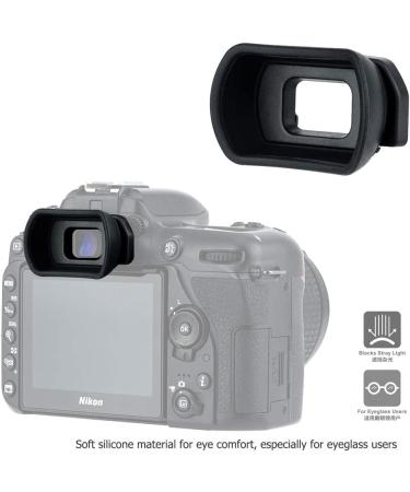 Kiwifotos Long Soft Viewfinder Eyecup for Nikon D750 D780 D610 D7500 - Replacement DK-20 DK-21 DK-23 DK-25 DK-28 Eyepiece | Compatible with D600 D7200 D7100 D7000 D5200 D5100 D5000 D3500 D3400 D3300 D3200 D3100 D3000 D300s - Buy Online on SooperMarket.com