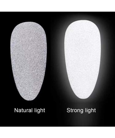 Nail Reflective Powder 20g - Professional Glitter Dipping Pigment for Stunning Nail Art Decoration (White) - Buy Online on SooperMarket.com