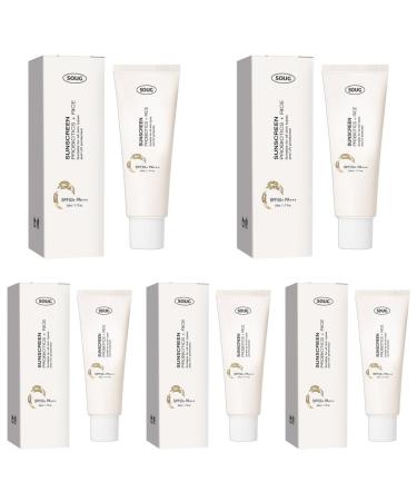ADERN Korean Sunscreen Spf 50 Face | Spf 50 Face Moisturiser | Rice Probiotic Sunscreen | Moisturizing Sunblock | SPF 50+ Sunscreen with Rice Extracts | UVA & UVB Protetion Suncream for Body and Face