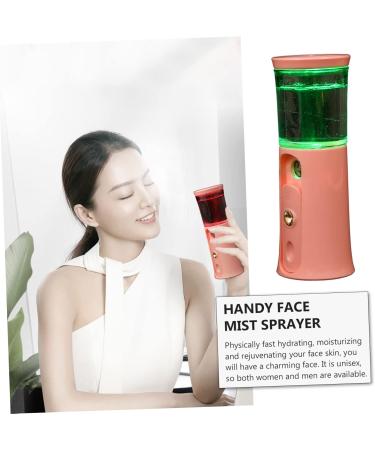 BELLIFFY 1 Set Hydrating Instrument Hydrating Mister Face Steamer Portable Humidifiers Handy Sprayer Abs Pink 12X4.5X4.3cm - Buy Online on SooperMarket.com