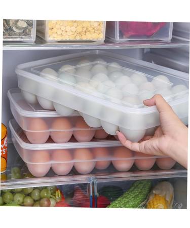 KOMBIUDA 34 Eggs Large Capacity Egg Holder Egg Crisper Grids Egg Holder Egg Container Egg Plate High Capacity - Buy Online on SooperMarket.com