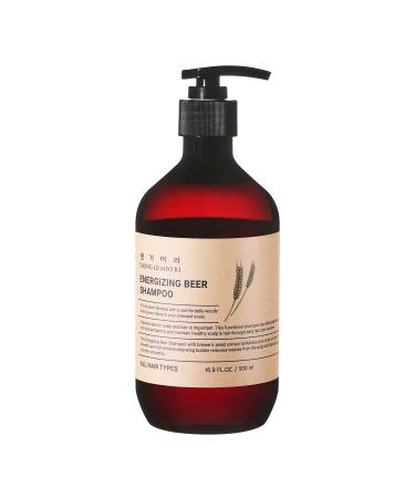 Daeng Gi Meo Ri Energizing Beer Shampoo - Anti-Hair Loss Vitamin B Complex Beer Yeast Extract Hair Protein Grains for Effective Growth 500ml