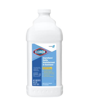 CloroxPro Disinfectant and Sanitizer Anywhere Daily Clorox Disinfecting Liquid Healthcare Cleaning and Industrial Cleaning 64 Fl. Oz. - 60112