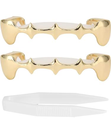 Irregular Hip Hop Denture Set Halloween Hip Hop Teeth Decoration Accessories (Gold) - Buy Online on SooperMarket.com
