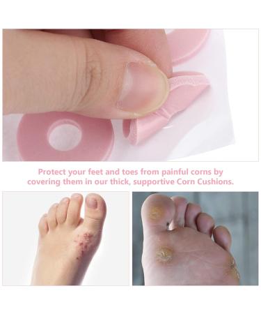 108 Pcs Self Adhesive Corn Pads - Soft Felt Callus Cushions for Toe and Foot Care - Buy Online on SooperMarket.com