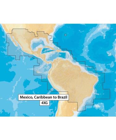 Navionics+ Mexico, Caribbean to Brazil, Black