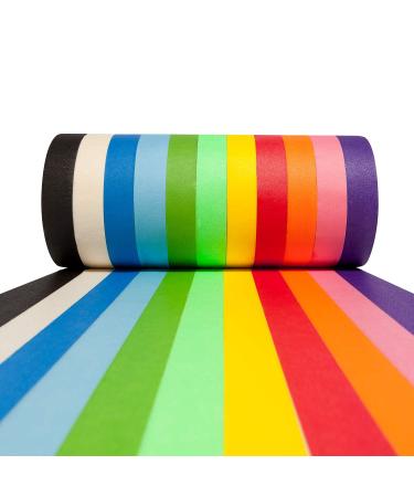 Craftzilla Colored Masking Tape  11 Extra Large Rolls  1 815 Feet x 1 Inch of Colorful Craft Tape  Vibrant Rainbow Color Teacher Tape  Great for Art  Lab  Labeling & Classroom Decorations - Buy Online on SooperMarket.com