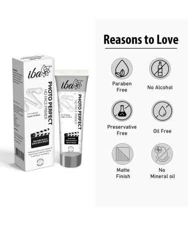 Photo Perfect Hd Face Flawless Finish Primer Transparent 35g | Matte Gel Based Light Weight Formula l Fills Pores & Fine Lines l Provides Radiant & Smooth Finish | Makes Makeup Last Longer | Halal Certified & Vegan Makeup - Buy Online on SooperMarket.com