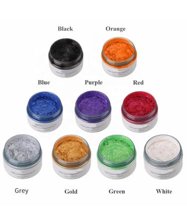 Filfeel Hair Color Wax 120g - Unisex Disposable Dye Ointment for DIY Hair Styling - Perfect for Halloween & Cosplay (Violet) - Buy Online on SooperMarket.com