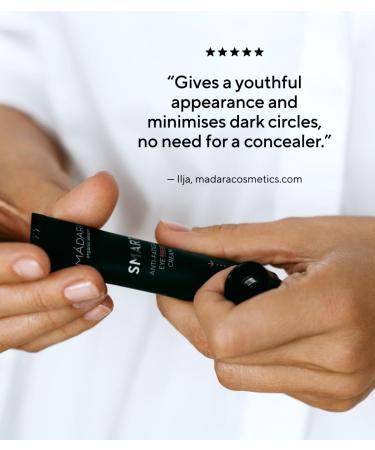 M dara Organic Skincare Smart Anti-Fatigue Eye Cream | 100% Natural Vegan Anti-Aging for Enhanced Radiance - 15 ml - Buy Online on SooperMarket.com