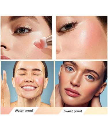 GoHo Liquid Blush Beauty Wand | Soft Cream Blush Stick with Cushion Applicator | Long-Lasting & Easy to Blend | Natural Dewy Finish | 01# Bliss Pink - Buy Online on SooperMarket.com
