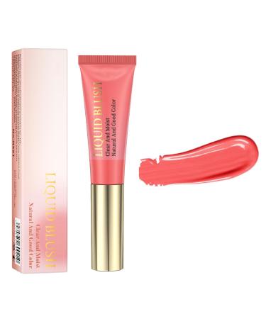 Lovelycat Pink Powder Powder Blusher Liquid Beauty Stick Shiny Velvet Texture Easy to Mix Soft Powder Powder Blusher Makeup Lasting Soft Natural Dew Durable (02# One Size) 02# 1 g (Pack of 1)