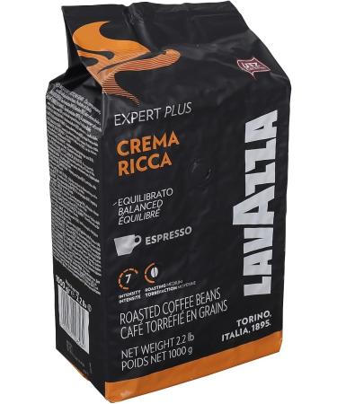 Lavazza Crema Ricca UTZ Coffee Beans 1kg - Rich and Smooth Flavor - 1 Pack - Buy Online on SooperMarket.com