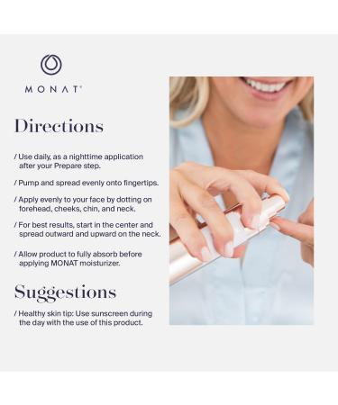 MONAT Rewind Age Control Nectar | Fast Absorbing Hydrating Serum | Anti-Aging Face Cream with AHA & Hyaluronic Acid - 30 ml - Buy Online on SooperMarket.com