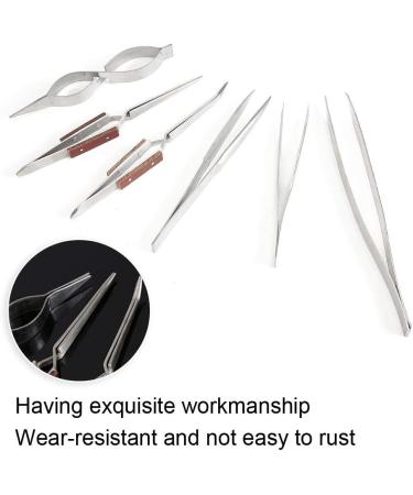6-Piece Jewelry Tweezers Set - Self-Retardant Rust-Resistant & Wear-Resistant Tools for Jewelry Making - Buy Online on SooperMarket.com