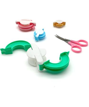 Pom Pom Makers Set - 4 Sizes with Scissors for Easy Pompom Making - Buy Online on SooperMarket.com