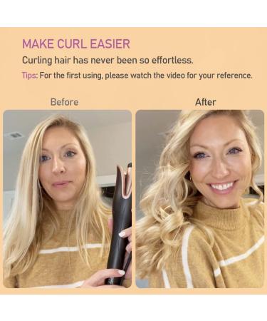 BEJARM Upgrade Automatic Hair Curler - Large Barrel for Mid to Long Hair - Auto Curling Wand with Anti-Scald Technology - Buy Online on SooperMarket.com