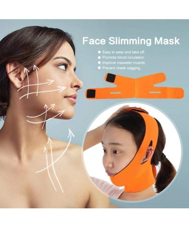 Face Slimming Cheek Mask V Line Facial Mask Chin Lift Up Anti Wrinkle Mask Face Line Slim up Belt (Orange) - Buy Online on SooperMarket.com
