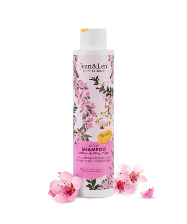 Jean & Len shampoo build-up almond & keratin for structurally damaged hair protects against hair breakage and split ends tames frizz shampoo without silicones and parabens vegan 10.14 Fl Oz
