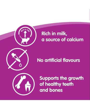Whiskas 2-12 Month Kitten Milky Treats 55 g (Pack of 8) Milky Treats 55 g (Pack of 8) - Buy Online on SooperMarket.com