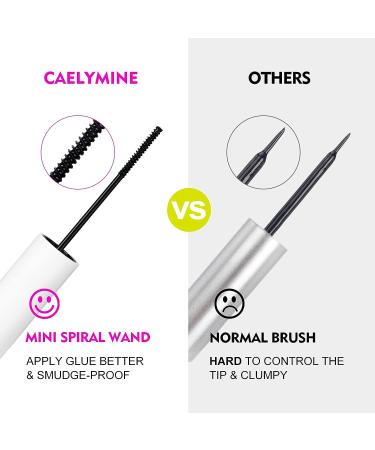 CAELYMINE Cluster Lash Glue 0.17fl.oz/5ml - Super Strong Hold for Individual Cluster Lashes, False Eyelashes - Waterproof, Latex Free, 72-Hour Hold - Buy Online on SooperMarket.com