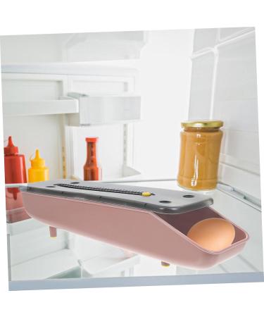 OSALADI 1pc Egg Carton Outdoor Storage Bins Clear Tray Plastic Egg Organizer Egg Case Stackable re-usable Pink 33.2X9X7CM - Buy Online on SooperMarket.com