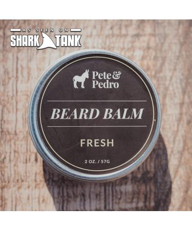 Pete & Pedro FRESH Beard Balm - 100% Natural Light-Hold Hydrating & Soothing | Musk & Teak Wood Scent | As Seen on Shark Tank | Shop Internationally | 2 oz - Buy Online on SooperMarket.com