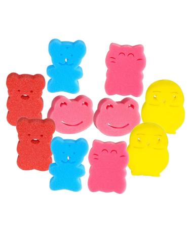 Angoily 10pcs Children's Bath Sponge Face Scrubbers Cleaning Tools Cleaning Sponges Bath Sponges Men Shower Tool Shower Loofah Facial Scrubber Loofah Sponge Bath Wipe Comfortable Newborn
