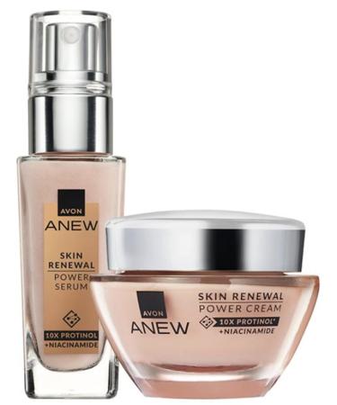 Anew Protinol Power Duo includes Skin Renewal Power Serum 30ml and Skin Renewal Power Cream 50ml