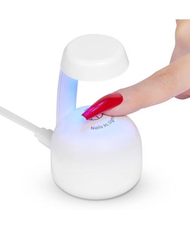 Beetles Mini Nail LED Lamp, Innovative Gel Nail Lamp with Smart Sensor for Easy and Fast Nal Extension System, Manicure UV LED Light for Gel Nail Art Flash Curing Lamp DIY Nail Art A-flash Curing Lamp