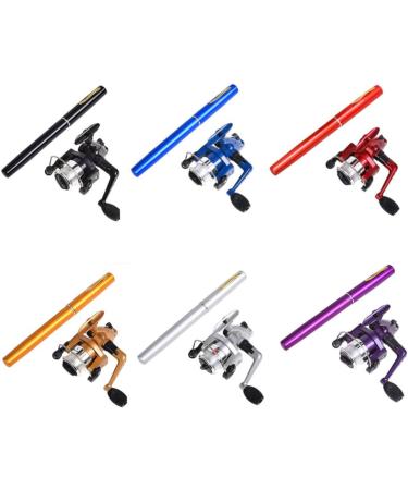 Mini Pen Fishing Rod - Portable Rotating Wheel | Winter Outdoor Fishing Accessories - Buy Online on SooperMarket.com