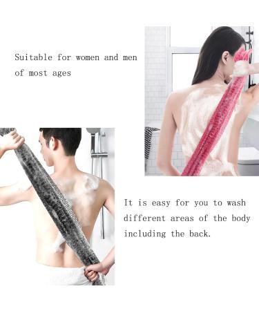 HONG 111 African Net Sponge Exfoliating Shower Set - 2 Piece Bathing Sponge for Daily Use - Blue - Buy Online on SooperMarket.com