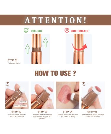 Tongyend Liquid Blush Beauty Wand Blush Stick Cream Contour Stick and Highlighter with Cushion Applicator Long Lasting Face Blush Illuminator Makeup Stick Liquid Bronzer Super Silky(Blusher 02) Blusher 02 10 g (Pack of 1) - Buy Online on SooperMarket.com