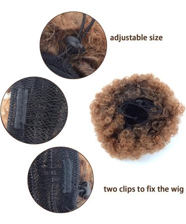 Afro Puff Drawstring Ponytail Extension Short Synthetic Afro Kinky Curly Puff Ponytail for Natural Hair Clip On Kinky Drawstring Curly Ponytail Bun Hairpieces (X-Large T1B/30#) X-Large T1B/30# - Buy Online on SooperMarket.com