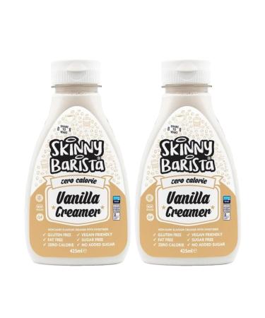 2 x 425ml Zero Calorie NON Dairy Vanilla Creamer Coffee Tea Smoothie Porridge Cereal Desserts