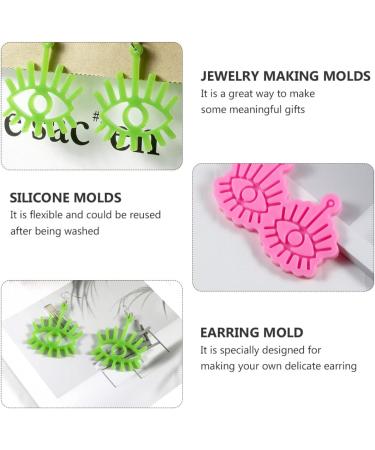 Resin Molds Resin Molds Resin Molds Silicone Earring Casting Silicone Earring DIY molds Earring Making 1Pc Earrings Epoxy Jewelry Resin Molds Jewelry Resin Molds Jewelry Resin Molds Pink 12X7.5X1cm - Buy Online on SooperMarket.com