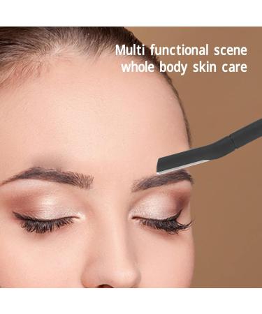 Metal Eye Brewing Trimmer - Stainless Steel Manual Eyebrow & Facial Hair Remover | Unisex Multi-Purpose Tool with 6 One-Way Blades - Buy Online on SooperMarket.com