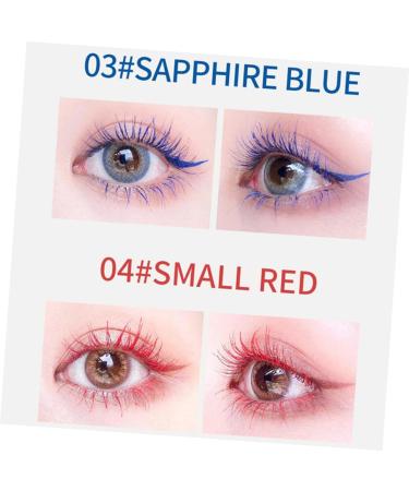 BELLIFFY 6pcs Colored Mascara Lady Mascara Fine Mascara Curling Mascara Silver Wigs for Women Makeup Tool Abs - Buy Online on SooperMarket.com