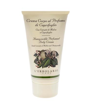LErbolario Honeysuckle Perfumed Body Cream 5.7 oz - Floral Citrus Body Lotion with Jojoba Oil - Moisturizing & Cruelty-Free - International Shipping Available - Buy Online on SooperMarket.com